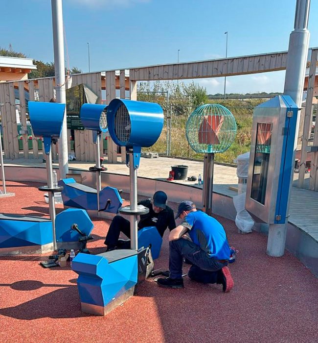 wind bike exhibit at Experimentarium wind bike exhibit at Experimentarium